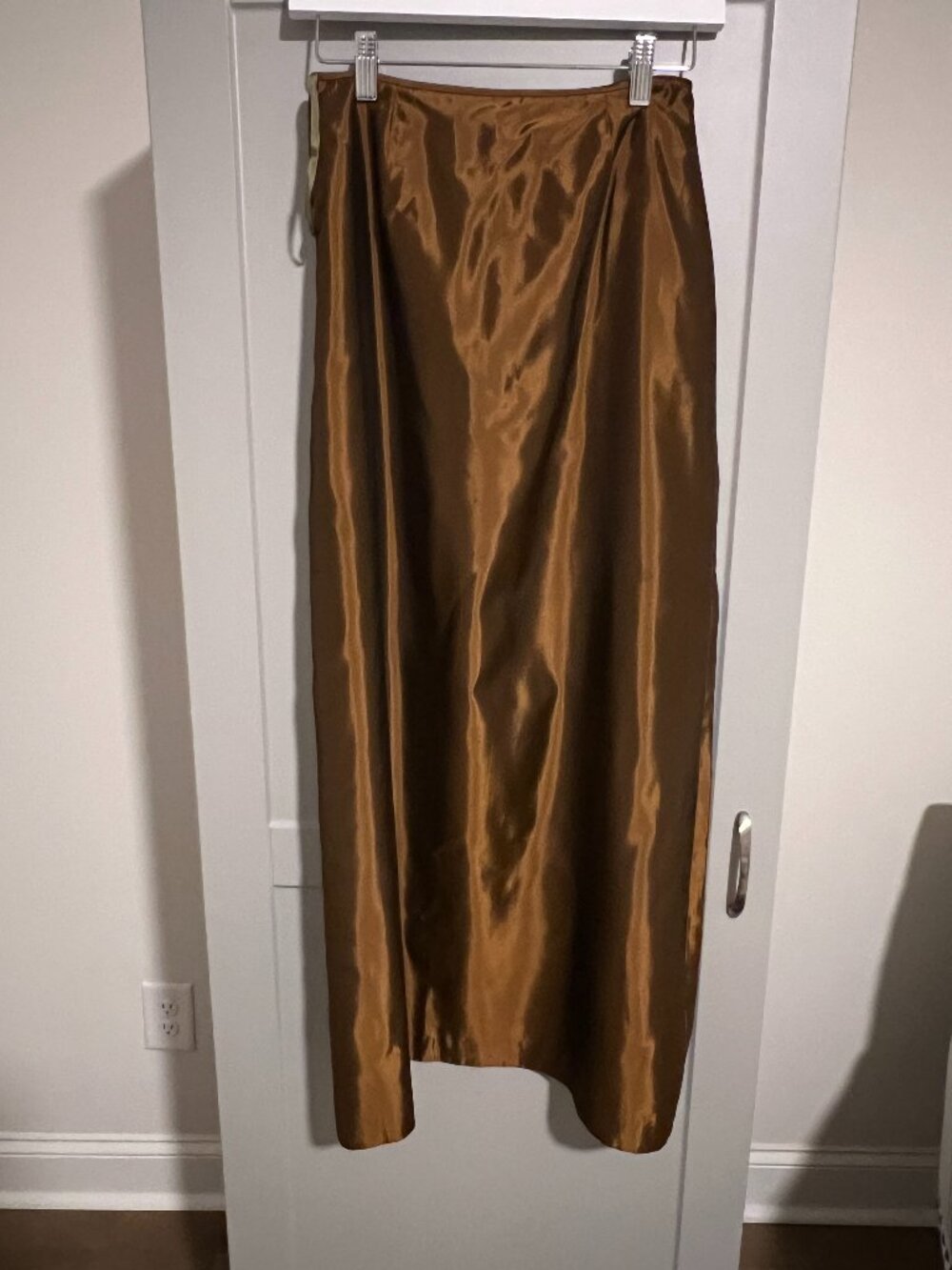 Metallic Brown Maxi Skirt Size 4P